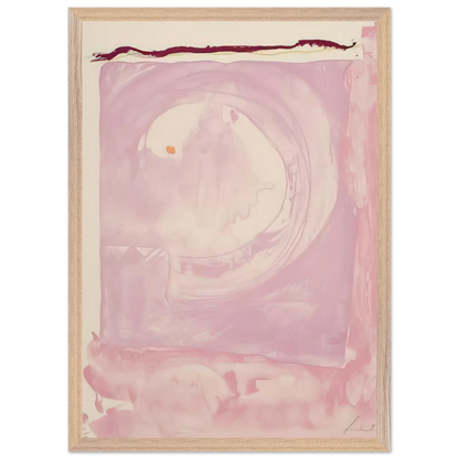 Helen Frankenthaler - Reflections IX - 1995 Wall art - A2 (42 x 59.4  cm) - Premium Wooden Framed Poster With Fine Art Paper - White frame