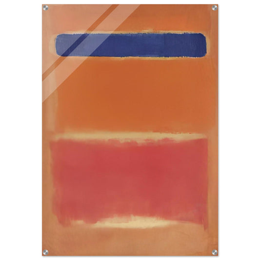 Blue Over Red - 1953 - Mark Rothko Acrylic Print - 70x100 cm / 28x40″ inches | Mark Rothko Wall Art | Mark Rothko Prints