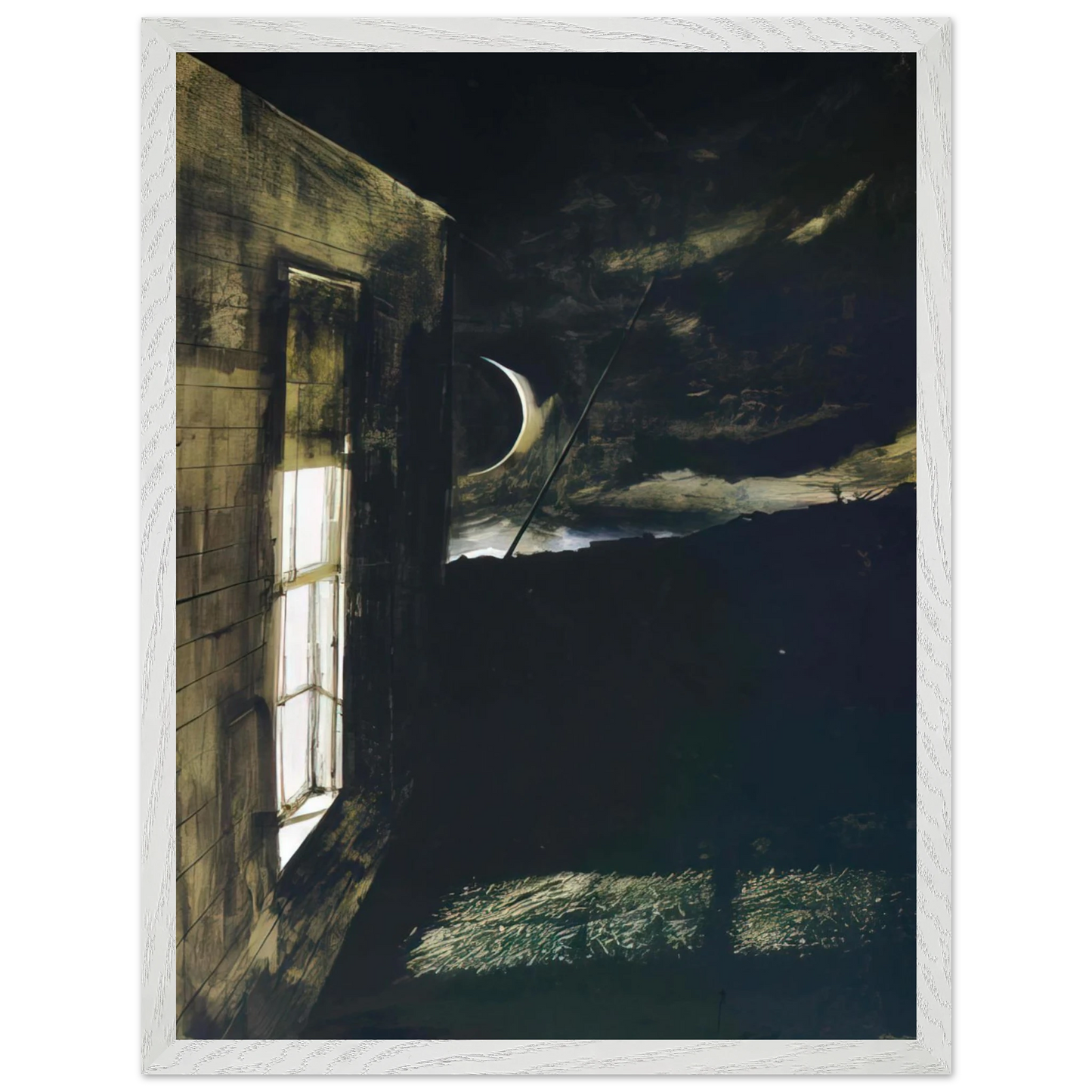 Andrew Wyeth - CRESCENT MOON Wall Art - 30x40 cm / 12x16 inches - Fine Art Poster - -