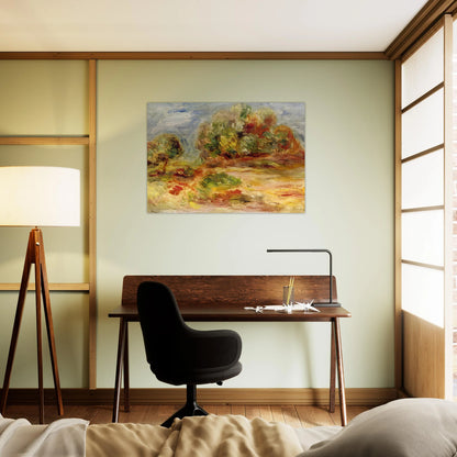 Cagnes Landscape - Pierre-Auguste Renoir Brushed Aluminum Print - 70x100 cm / 28x40 inches | Pierre-Auguste Renoir Aluminum Print | Pierre-Auguste Renoir Prints