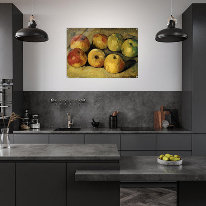 Apples - Paul Cézanne Acrylic Print - 70x100 cm / 28x40″ inches | Paul Cézanne Wall Art | Paul Cézanne Prints
