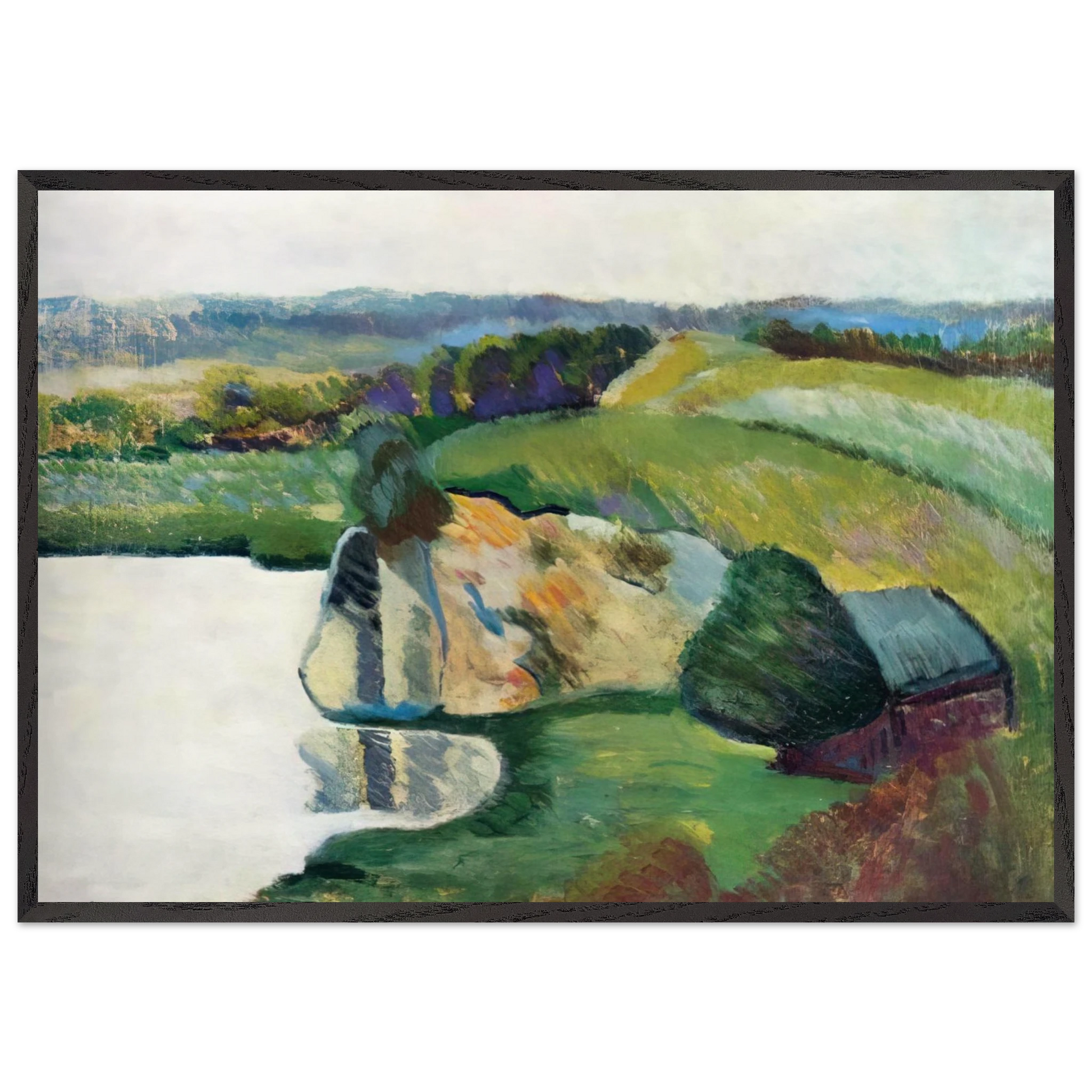 TYNIEC 1912 - Moise Kisling Framed Art Print – Black Wooden Frame - Default Title - -Framed Art Print