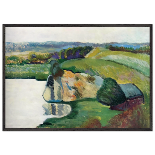 TYNIEC 1912 - Moise Kisling Framed Art Print – Black Wooden Frame - Default Title - -Framed Art Print