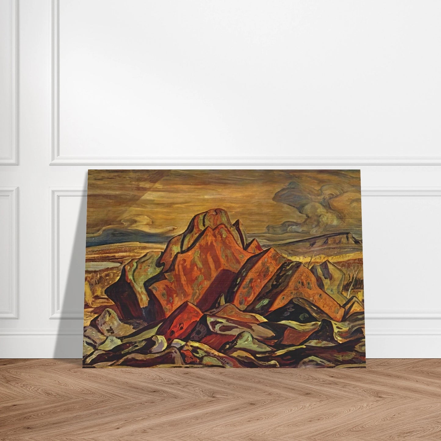 Hills at Great Bear Lake - 1953 - A.Y. Jackson Brushed Aluminum Print - 70x100 cm / 28x40 inches | A.Y. Jackson Aluminum Print | A.Y. Jackson Prints