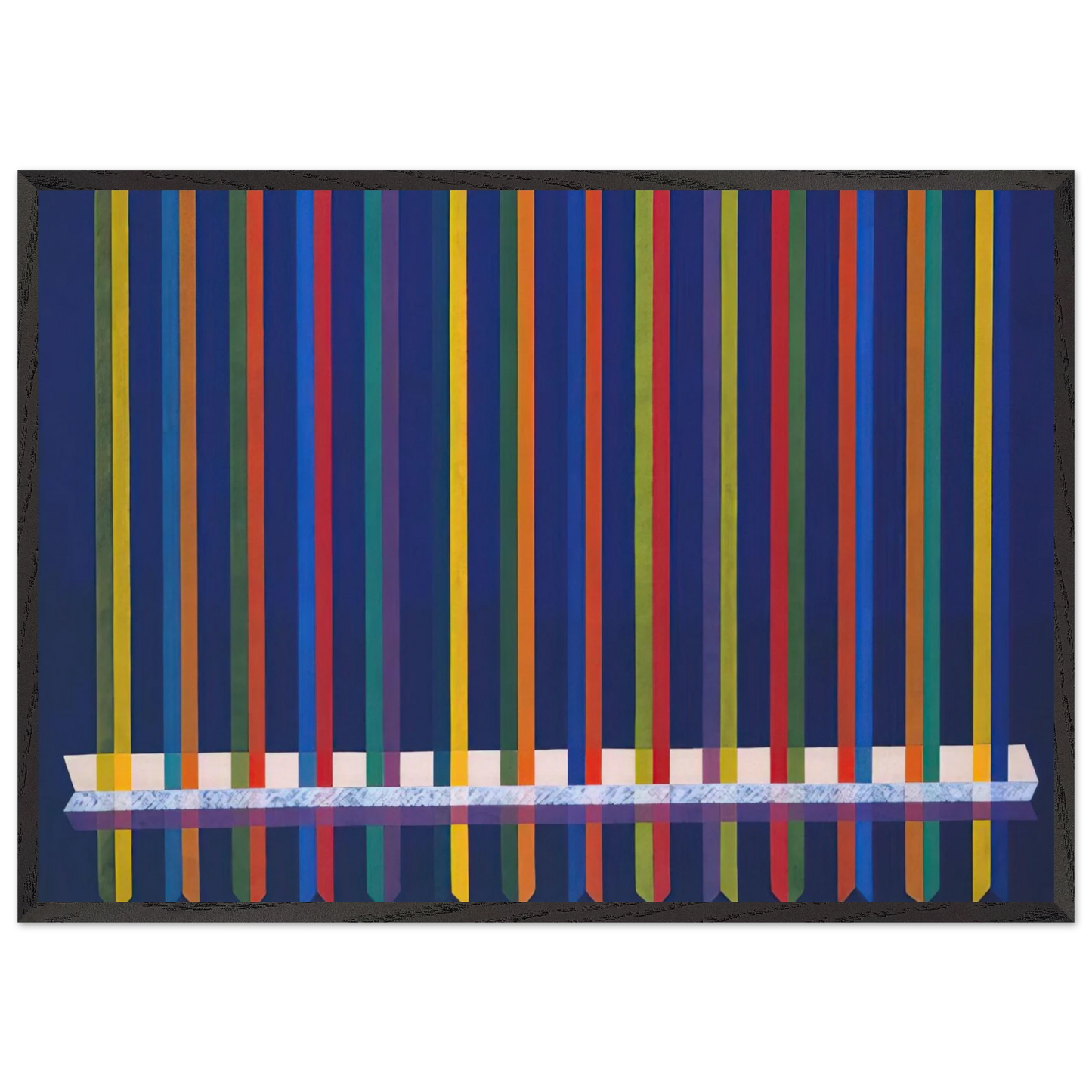 Very Sharp - Piero Dorazio Framed Art Print – Black Wooden Frame - Default Title - -Framed Art Print