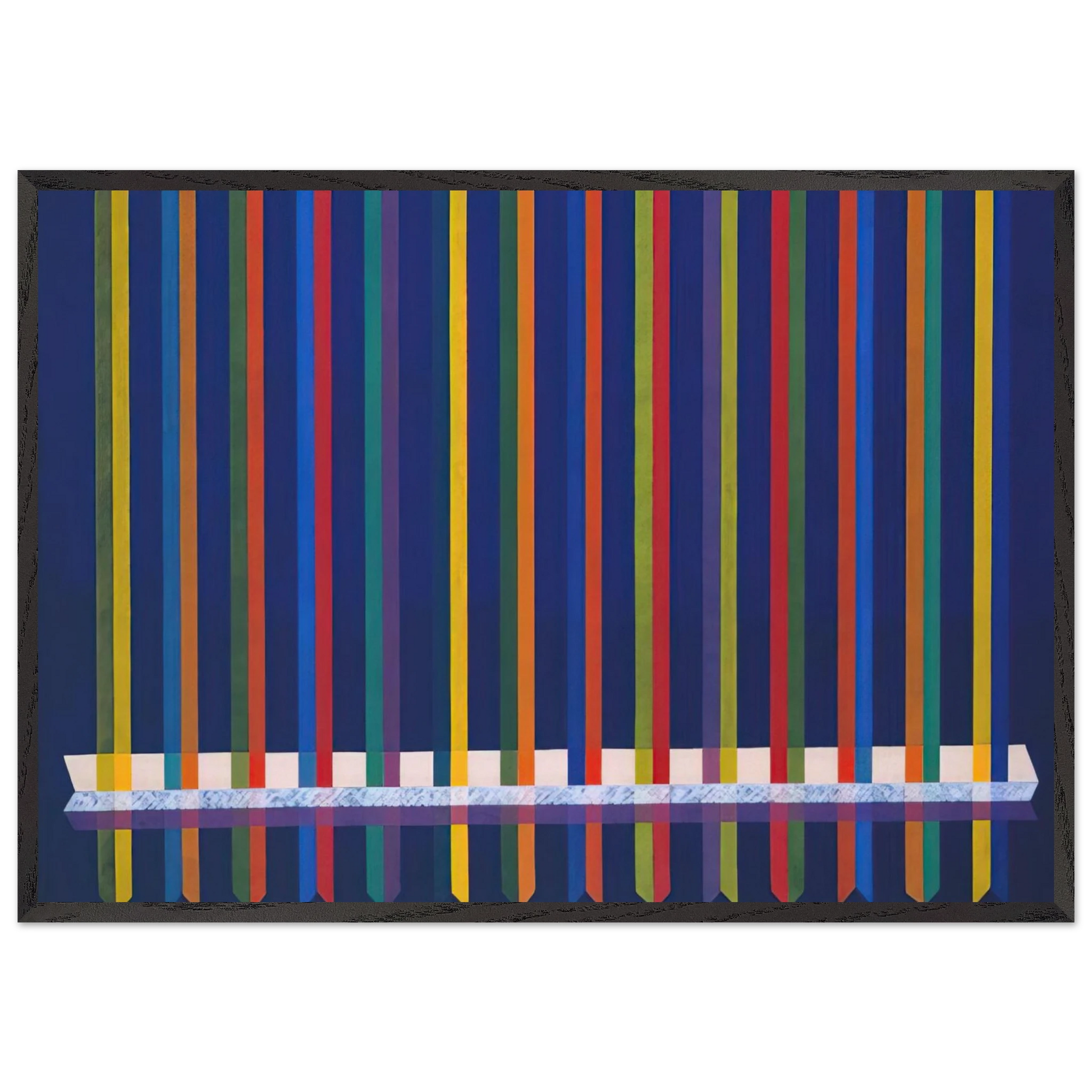 Very Sharp - Piero Dorazio Framed Art Print – Black Wooden Frame - Default Title - -Framed Art Print