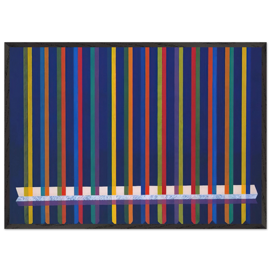 Very Sharp - Piero Dorazio Framed Art Print – Black Wooden Frame - Default Title - -Framed Art Print