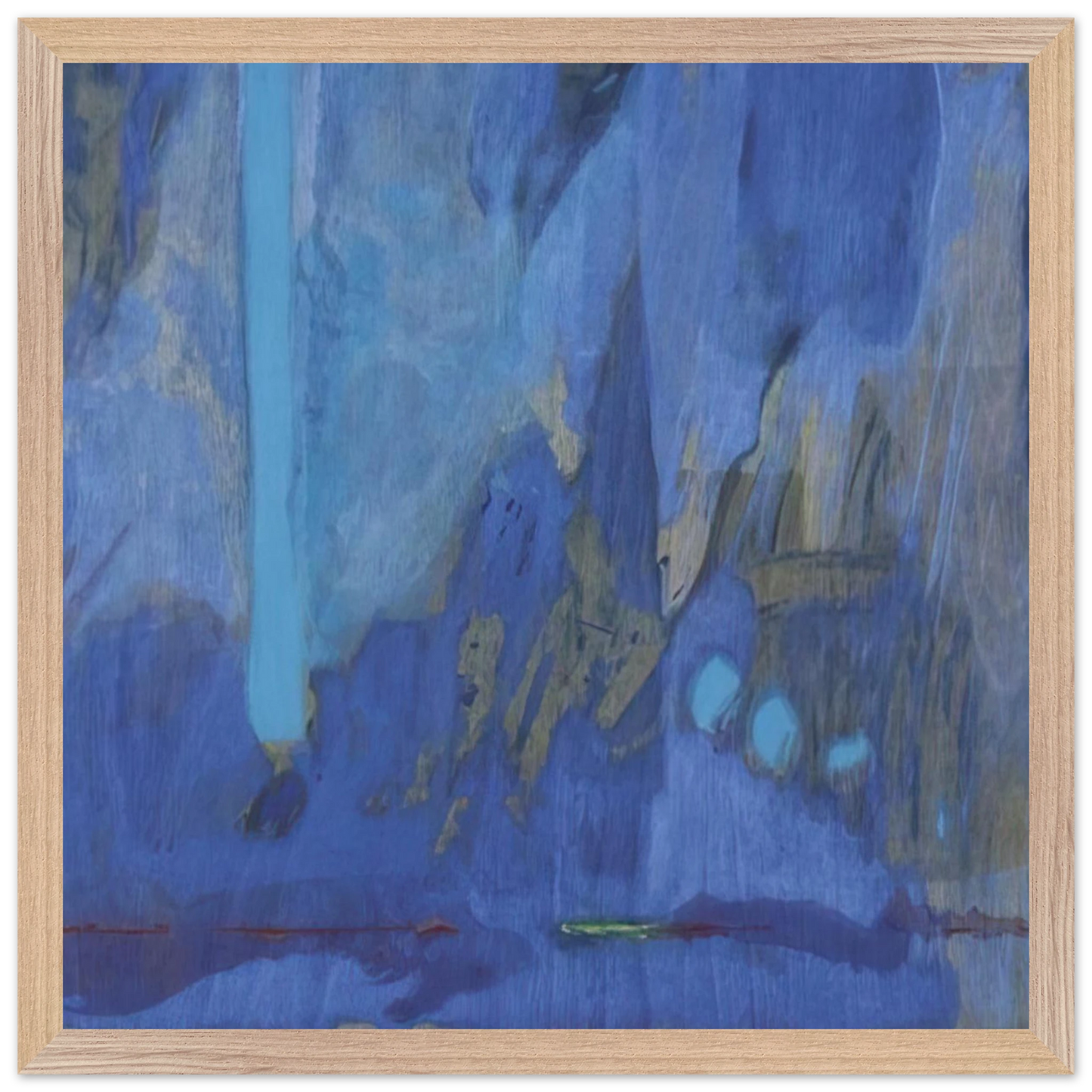Helen Frankenthaler - Tales of Genji III - 1998 Wall art - A1 (59.4 x 84.1  cm) - Premium Wooden Framed Poster With Fine Art Paper - Wood frame
