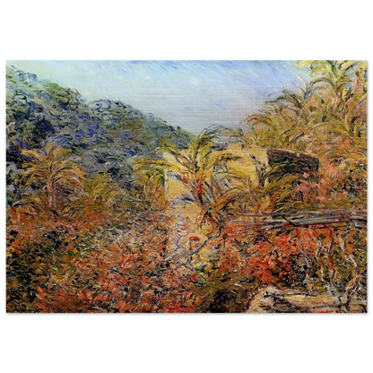 The Valley of Sasso, Sunshine - claude monet Brushed Aluminum Print - 70x100 cm / 28x40 inches | claude monet Aluminum Print | claude monet Prints