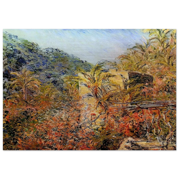 The Valley of Sasso, Sunshine - claude monet Brushed Aluminum Print - 70x100 cm / 28x40 inches | claude monet Aluminum Print | claude monet Prints