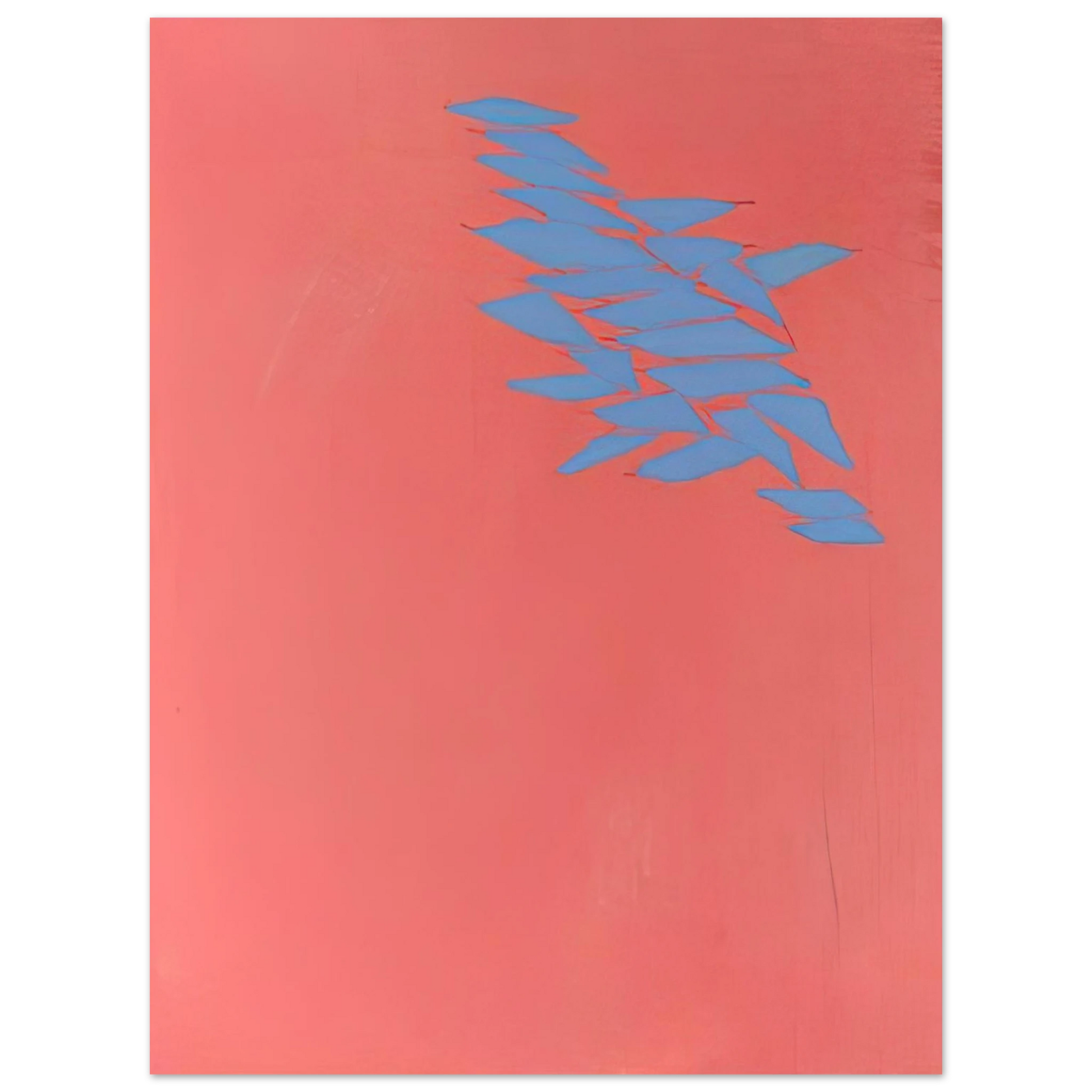 Robert Goodnough - Untitled Blue, Red - 1973 Fine Art Poster - Default Title
