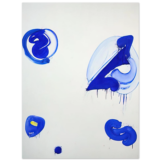 Sam Francis - Blue Balls V Fine Art Poster - Default Title