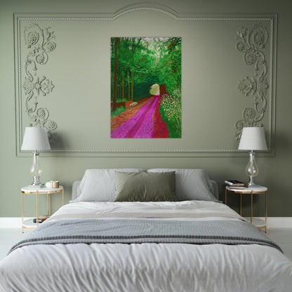 David Hockney - David Hockney Brushed Aluminum Print - 70x100 cm / 28x40 inches | David Hockney Aluminum Print | David Hockney Prints