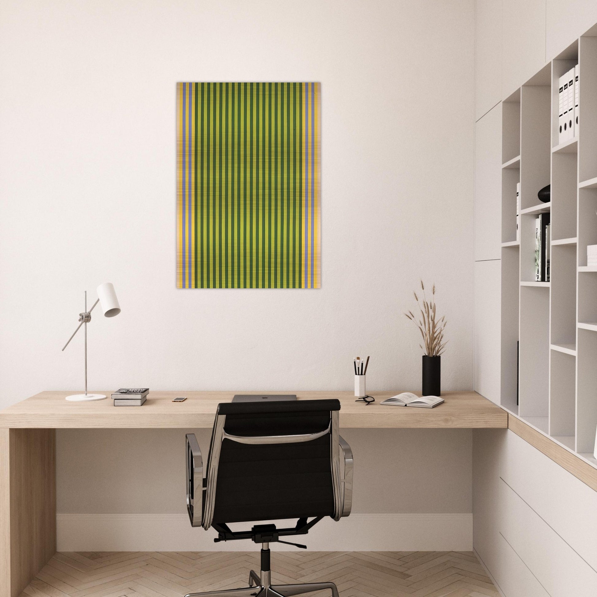 LimelightSounds of Grass - 1960 - Gene Davis Brushed Aluminum Print - 70x100 cm / 28x40 inches | Gene Davis Aluminum Print | Gene Davis Prints