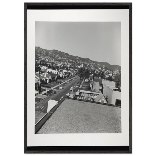 RESIDENTIAL ROOFTOPS SERIES 1 - Edward Ruscha Framed Art Print – Black Wooden Frame - Default Title - -Framed Art Print