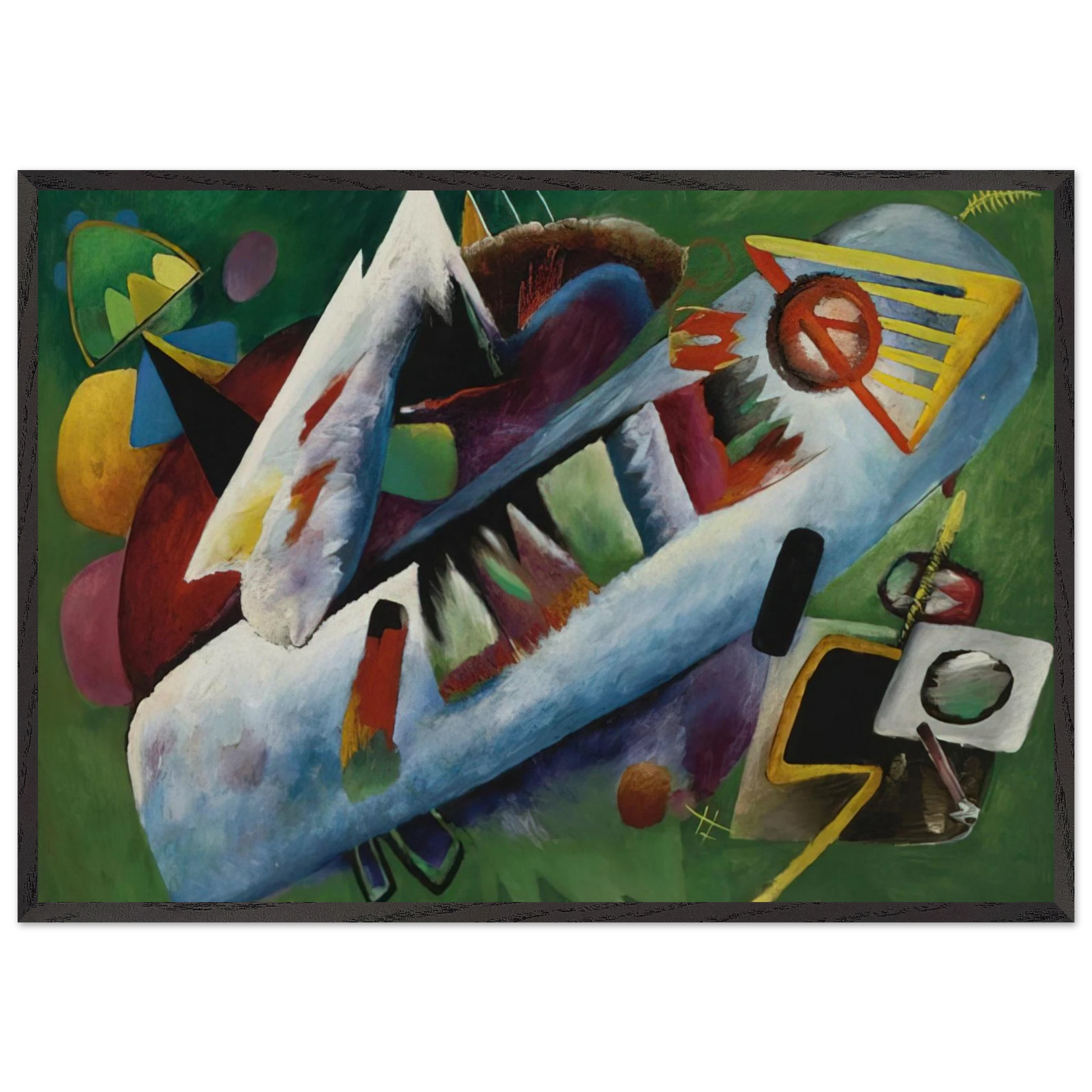 CONCENTRIC 1925 - Rudolf Bauer Framed Art Print – Black Wooden Frame - Default Title - -Framed Art Print