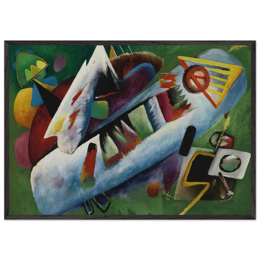 CONCENTRIC 1925 - Rudolf Bauer Framed Art Print – Black Wooden Frame - Default Title - -Framed Art Print