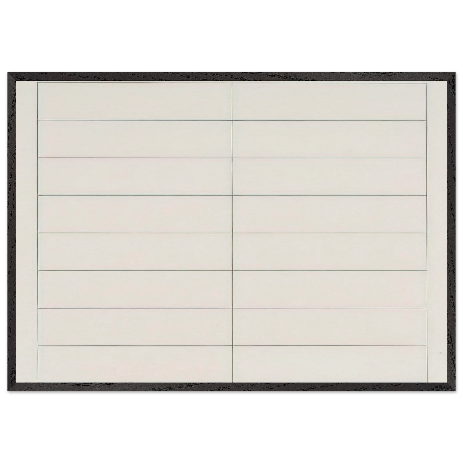 On a clear day 2 - Agnes Martin Framed Art Print – Black Wooden Frame - Default Title - -Framed Art Print