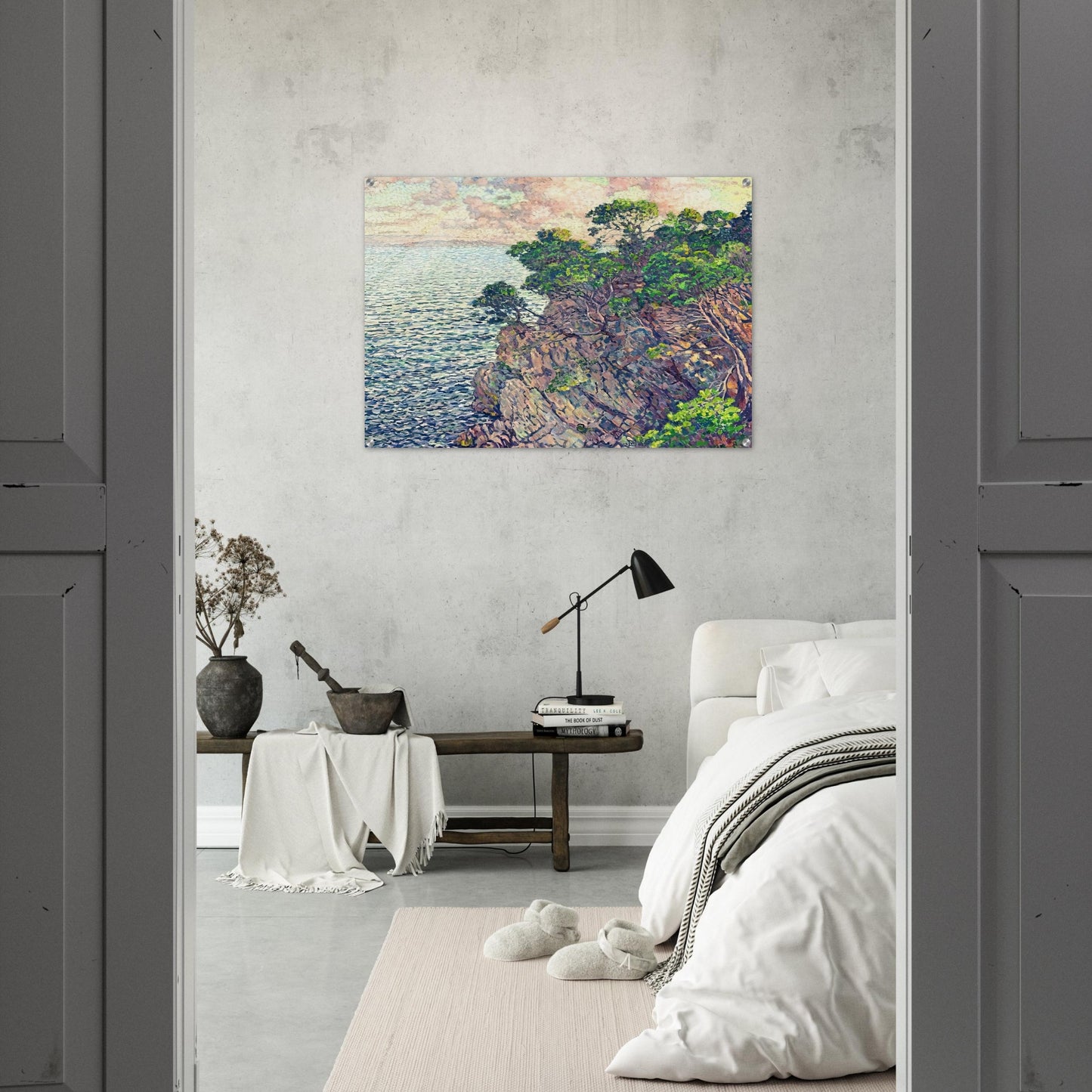 THE POINT OF ROSSIGNOL 1905 - Theo van Rysselberghe Acrylic Print - 70x100 cm / 28x40″ inches | Theo van Rysselberghe Wall Art | Theo van Rysselberghe Prints