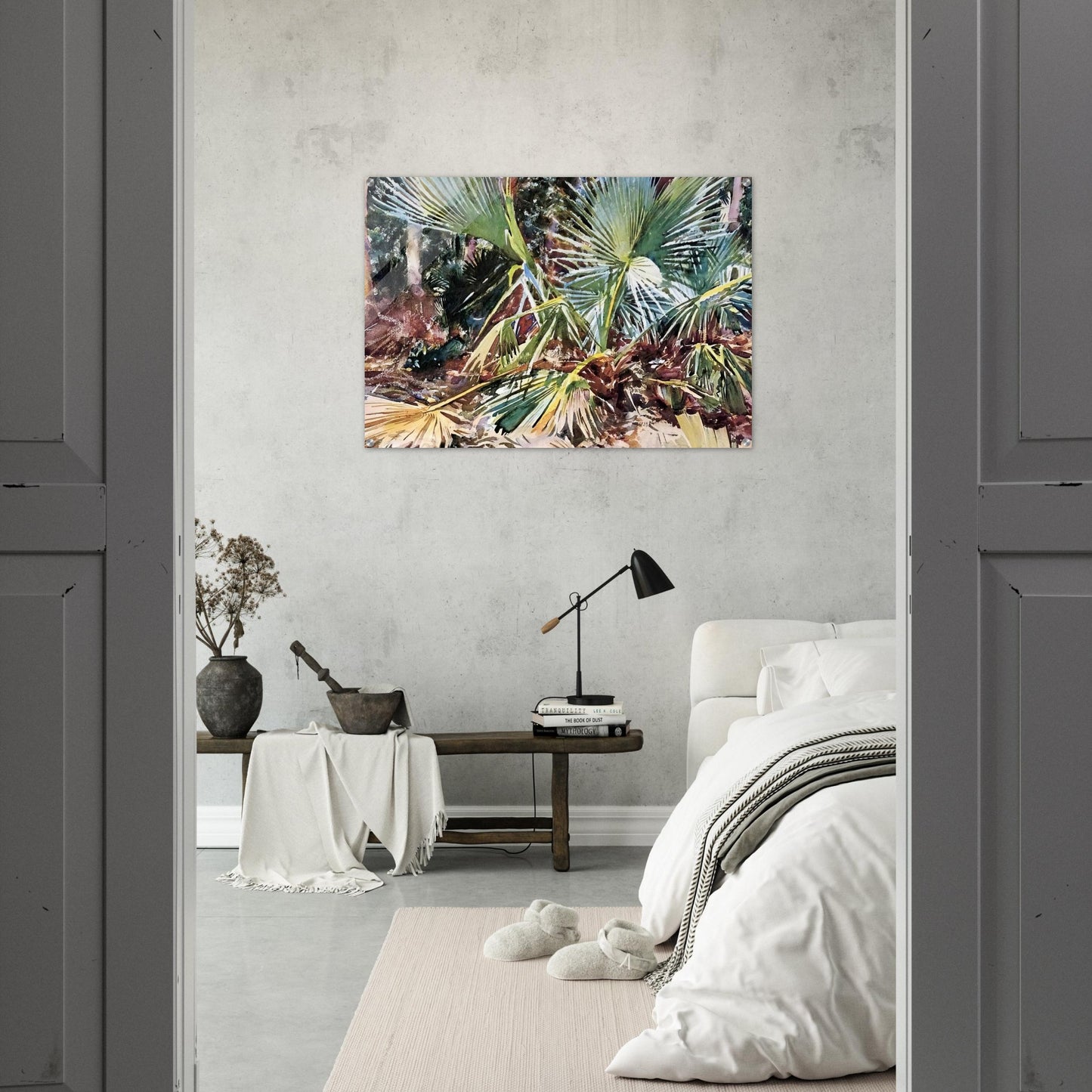 Palmettos, Florida - John Singer Sargent Acrylic Print - 70x100 cm / 28x40″ inches | John Singer Sargent Wall Art | John Singer Sargent Prints