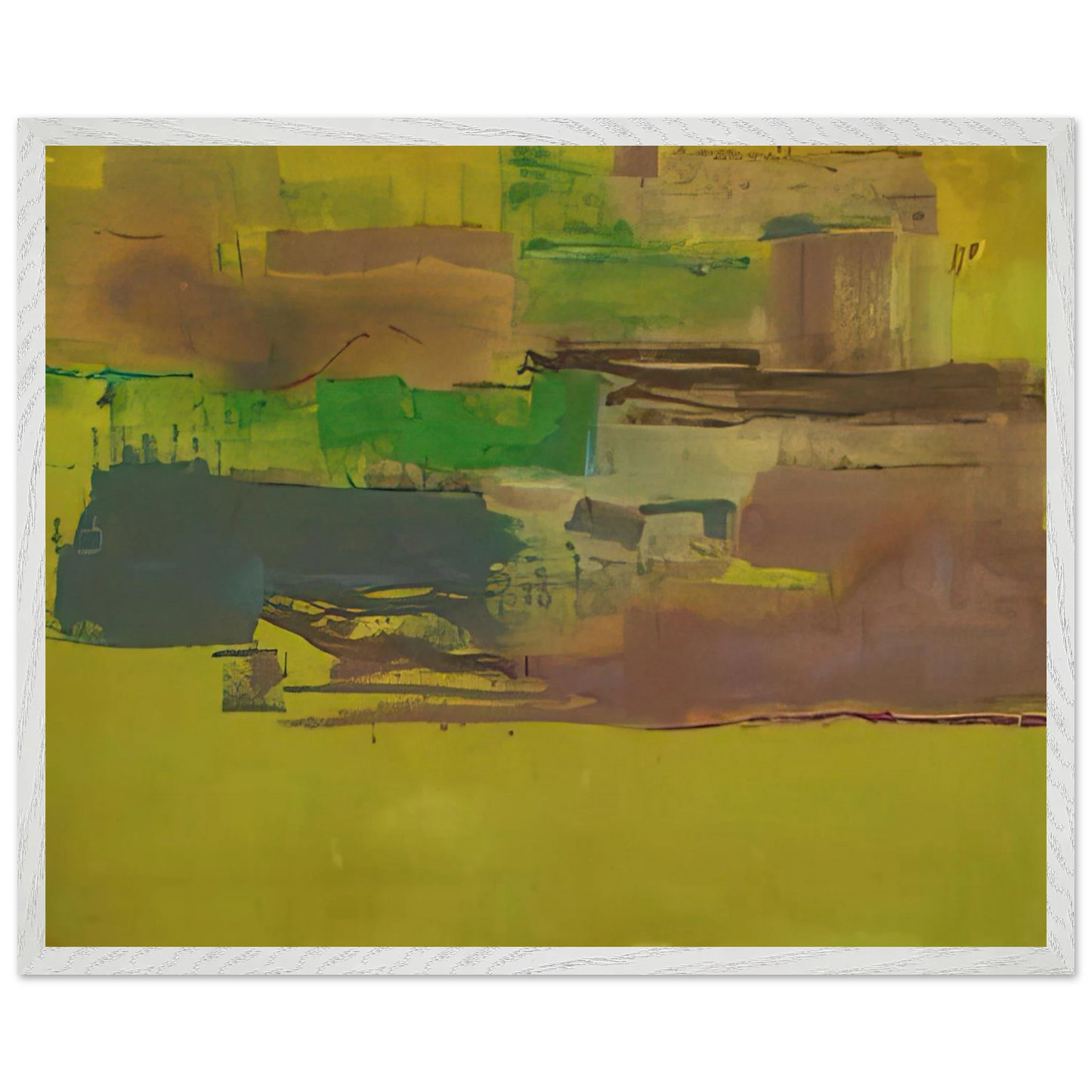Helen Frankenthaler - August Deep - 1978 Wall art - 30x40 cm / 12x16 inches - Premium Wooden Framed Poster With Fine Art Paper - Wood frame