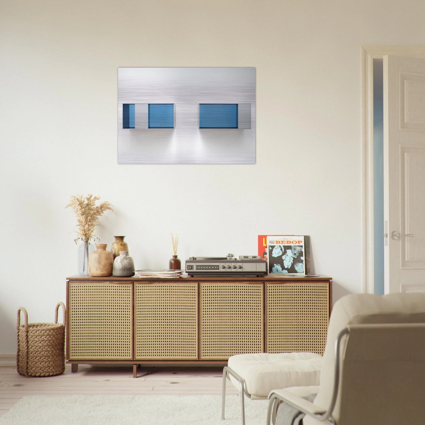 Untitled 88-28 AB Menziken - 1988 - Donald Judd Brushed Aluminum Print - 70x100 cm / 28x40 inches | Donald Judd Aluminum Print | Donald Judd Prints