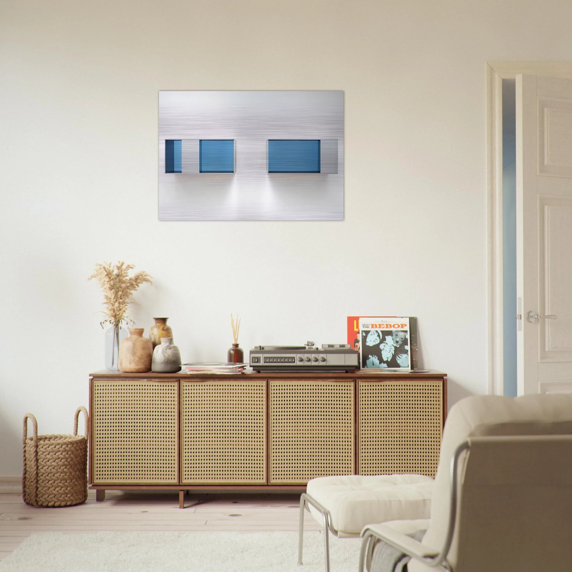 Untitled 88-28 AB Menziken - 1988 - Donald Judd Brushed Aluminum Print - 70x100 cm / 28x40 inches | Donald Judd Aluminum Print | Donald Judd Prints