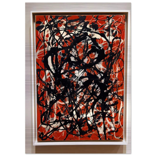 FREE FORM 1946 - Jackson Pollock Brushed Aluminum Print - 70x100 cm / 28x40 inches | Jackson Pollock Aluminum Print | Jackson Pollock Prints