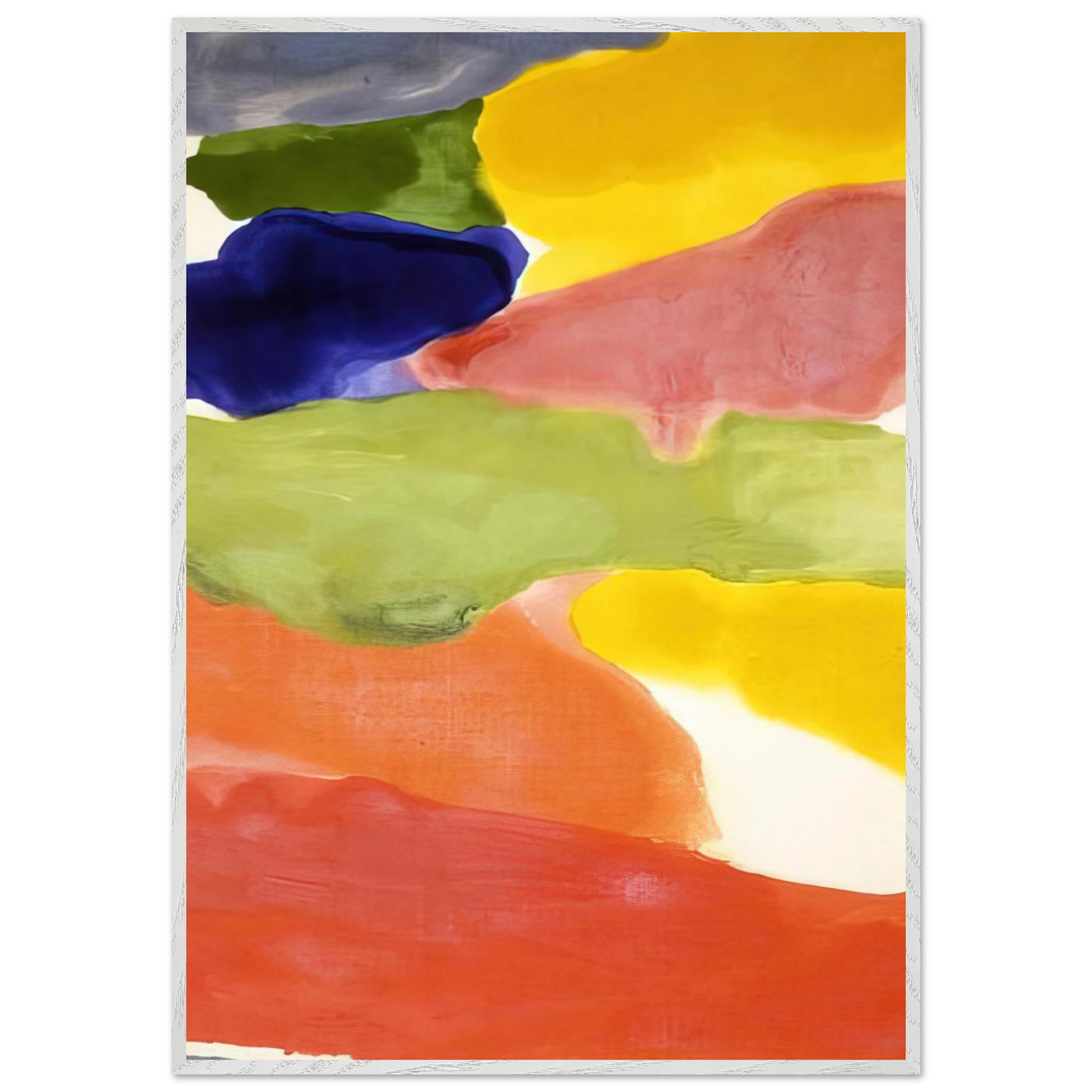 Helen Frankenthaler - Tutti-Fruitti - 1966 Wall art - 45x60 cm / 18x24 inches - Premium Wooden Framed Poster With Fine Art Paper - Black frame