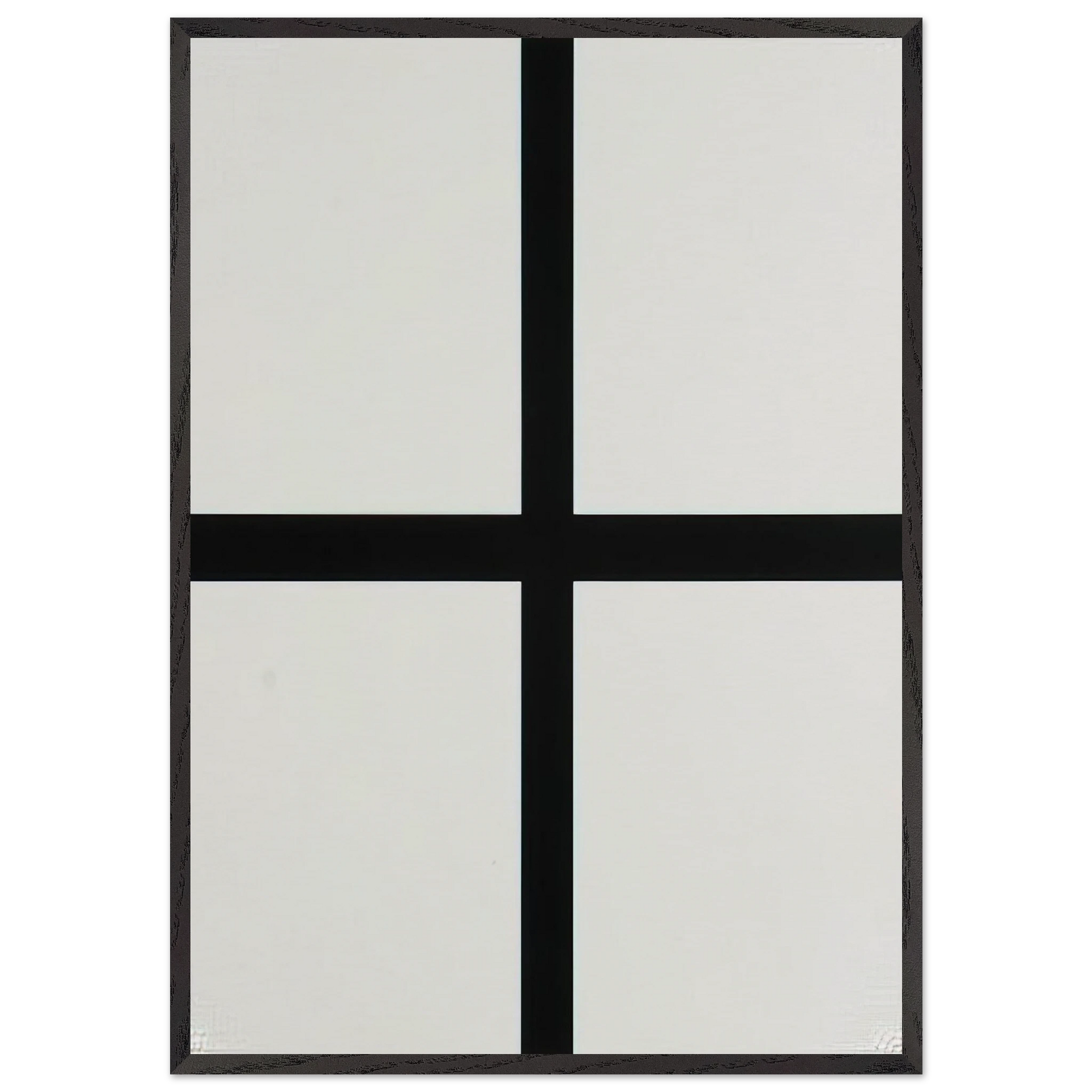 Trames 0-90---40 mm au trait et pleines - 1972 - Francois Morellet Framed Art Print – Black Wooden Frame - Default Title - -Framed Art Print