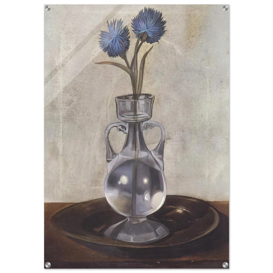 THE VASE OF CORNFLOWERS - Salvador Dali Acrylic Print - 70x100 cm / 28x40″ inches