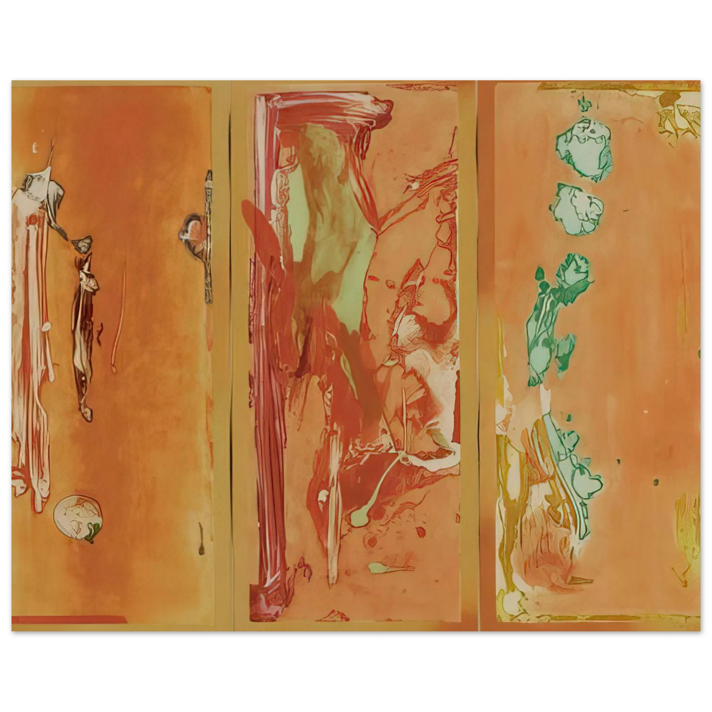 Helen Frankenthaler - Gateway - 1988 Wall art - A1 (59.4 x 84.1  cm) - Premium Wooden Framed Poster With Fine Art Paper - Black frame