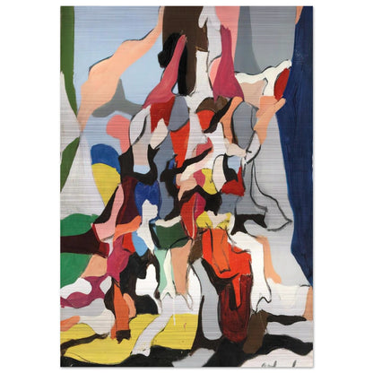 Composition - Abstract Expressionism - Robert Goodnough Brushed Aluminum Print - 70x100 cm / 28x40 inches | Robert Goodnough Aluminum Print | Robert Goodnough Prints