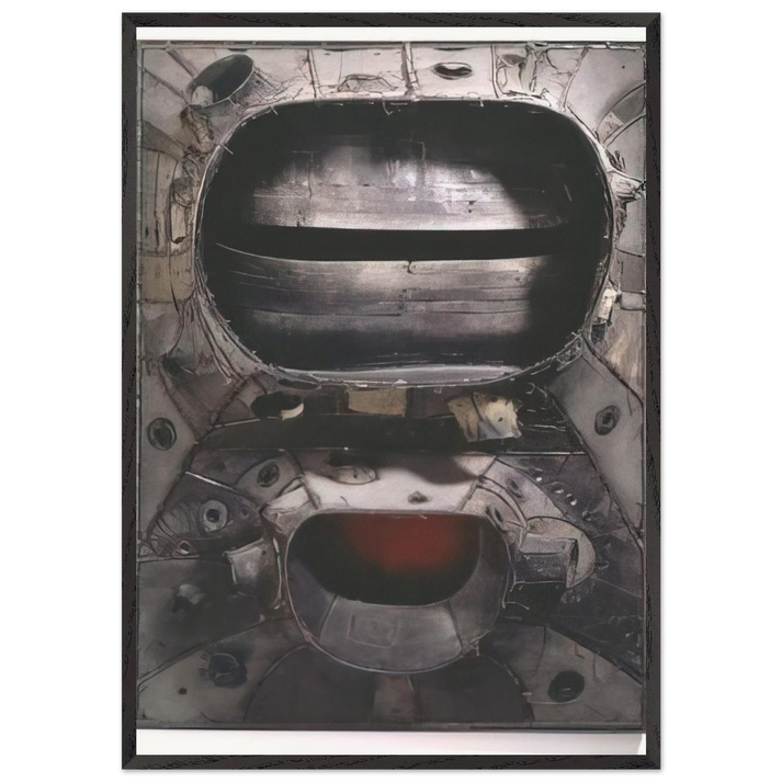 UNTITLED 1961 N1 - Lee Bontecou 70x100 cm / 28x40 inches Framed Art Print – Black Wooden Frame