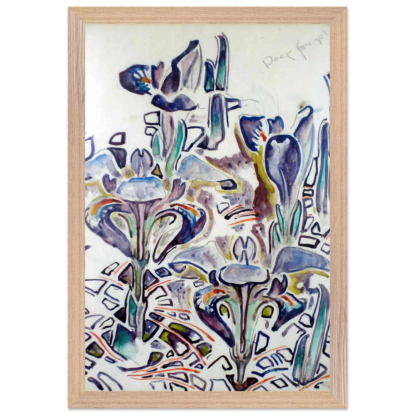 Walter Inglis Anderson - Walter Anderson Wall art - 60x80 cm / 24x32 Inches - Premium Wooden Framed Poster With Fine Art Paper - Wood frame