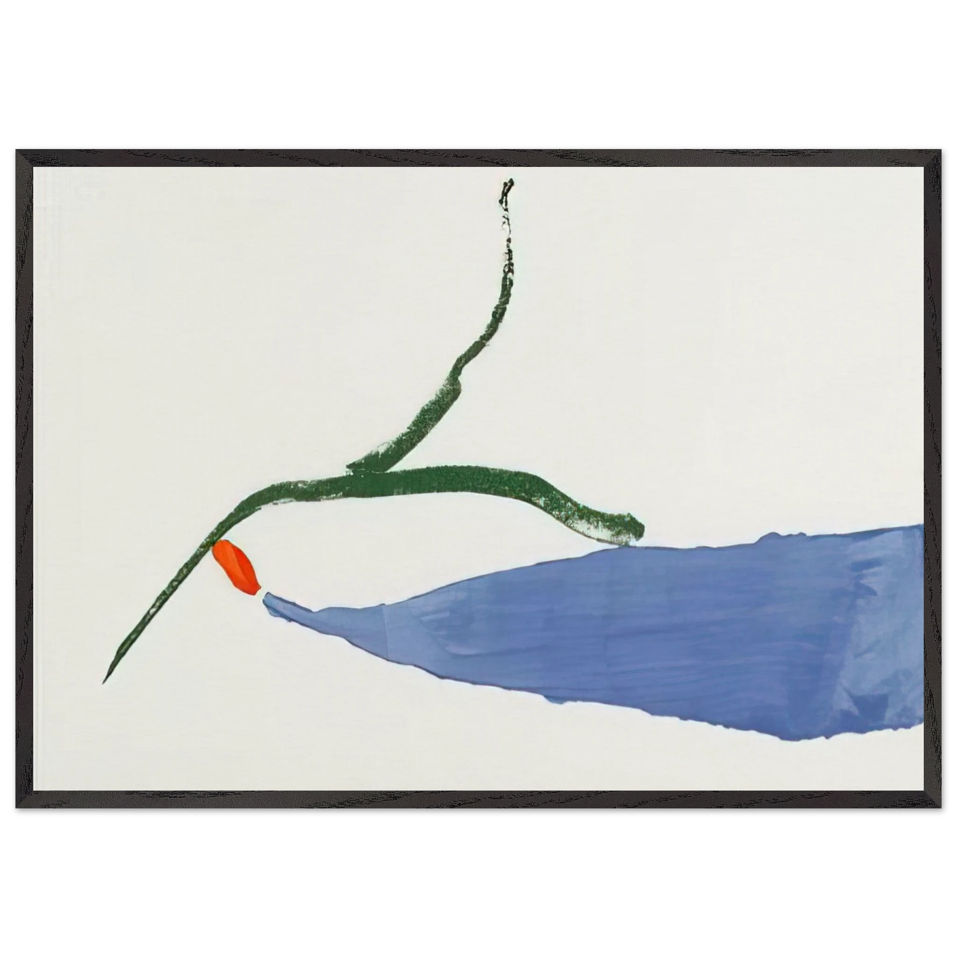 A Little Zen - 1970 - Helen Frankenthaler Framed Art Print – Black Wooden Frame - Default Title - -Framed Art Print