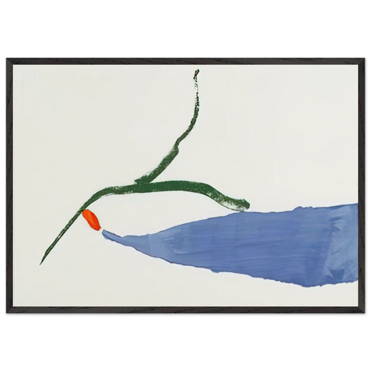 A Little Zen - 1970 - Helen Frankenthaler Framed Art Print – Black Wooden Frame - Default Title - -Framed Art Print