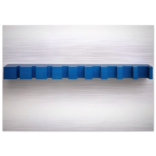 Untitled Bernstein 88-26 - 1988 - Donald Judd Brushed Aluminum Print - 70x100 cm / 28x40 inches | Donald Judd Aluminum Print | Donald Judd Prints