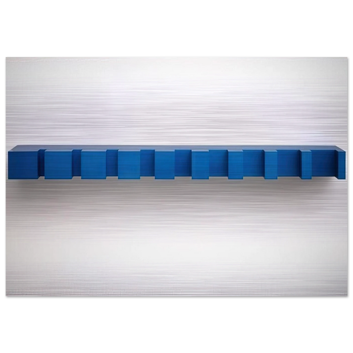 Untitled Bernstein 88-26 - 1988 - Donald Judd Brushed Aluminum Print - 70x100 cm / 28x40 inches | Donald Judd Aluminum Print | Donald Judd Prints