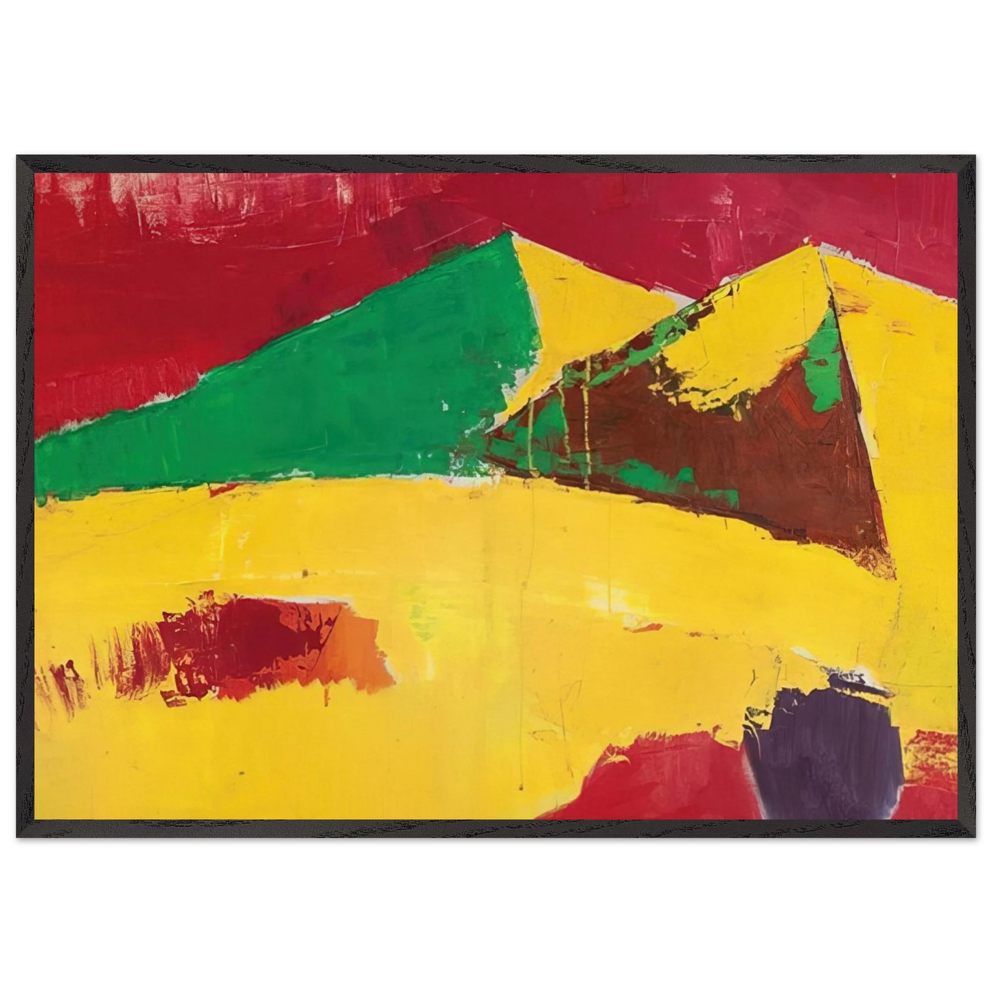 Sicile Agrigente - 1953 - Nicolas de Stael Framed Art Print – Black Wooden Frame - Default Title - -Framed Art Print