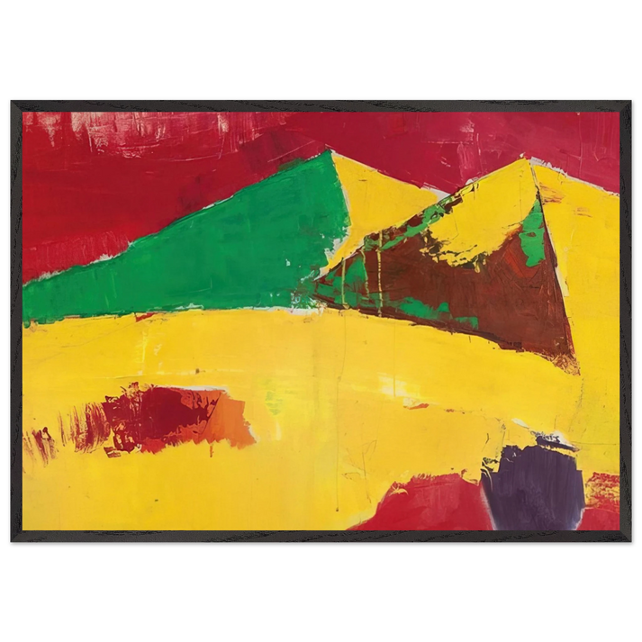 Sicile Agrigente - 1953 - Nicolas de Stael 70x100 cm / 28x40 inches Framed Art Print – Black Wooden Frame