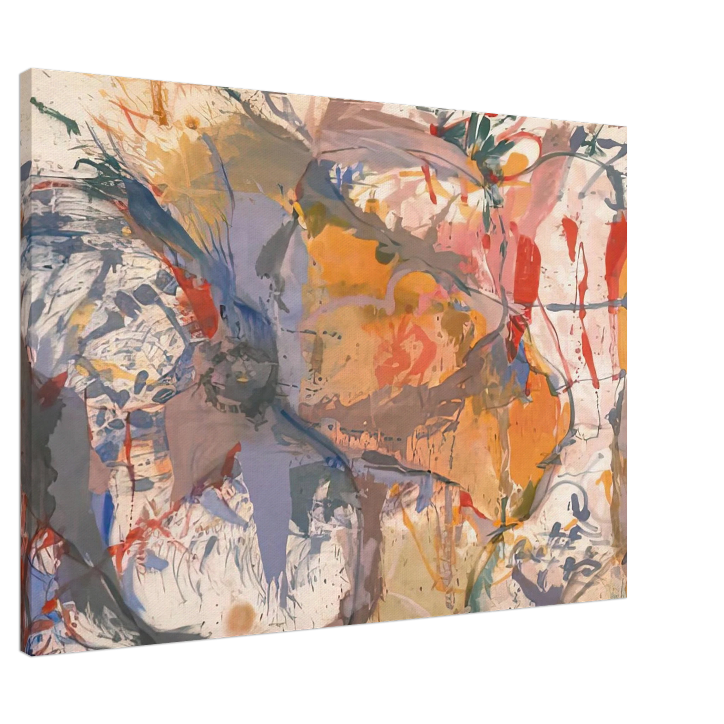 Helen Frankenthaler - Before the Caves, 1958- Wall Art - 30x40 cm / 12x16 inches - Premium Wooden Framed Poster With Fine Art Paper - White frame