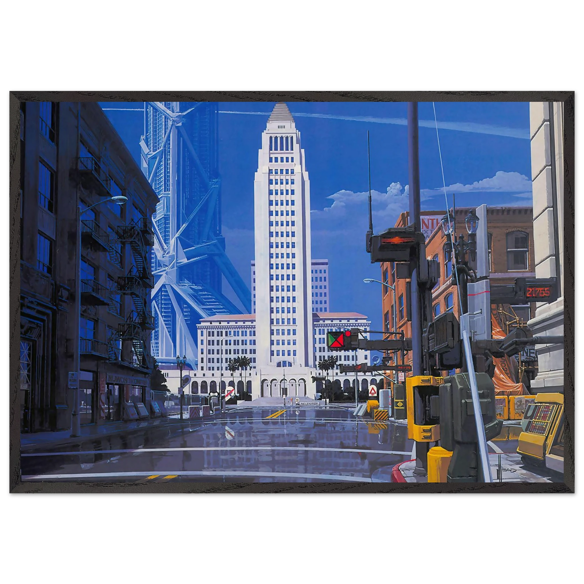 Syd Mead N12 - Syd Mead Framed Art Print – Black Wooden Frame - Default Title - -Framed Art Print