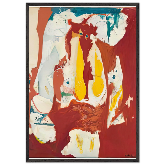 The Red Sea 1959- - Helen Frankenthaler Framed Art Print – Black Wooden Frame - Default Title - -Framed Art Print