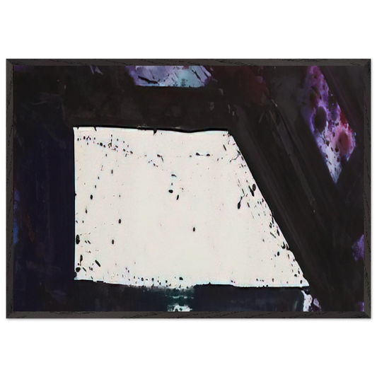 Untitled  Purple Edge  - Sam Francis Framed Art Print – Black Wooden Frame - Default Title - -Framed Art Print