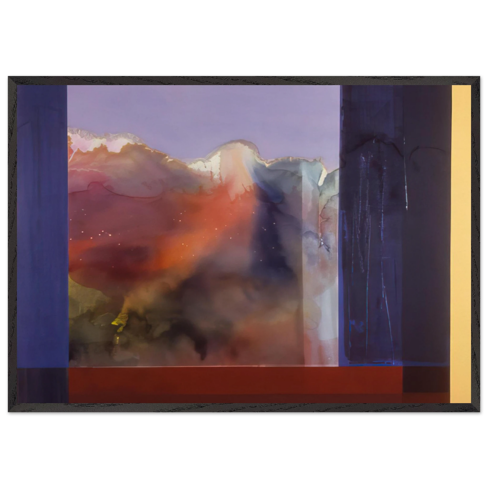 Sixteenth Century - 1985 - Ronnie Landfield Framed Art Print – Black Wooden Frame - Default Title - -Framed Art Print