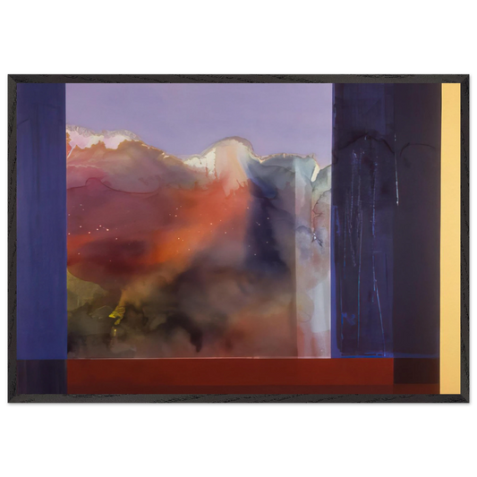 Sixteenth Century - 1985 - Ronnie Landfield Framed Art Print – Black Wooden Frame - Default Title - -Framed Art Print