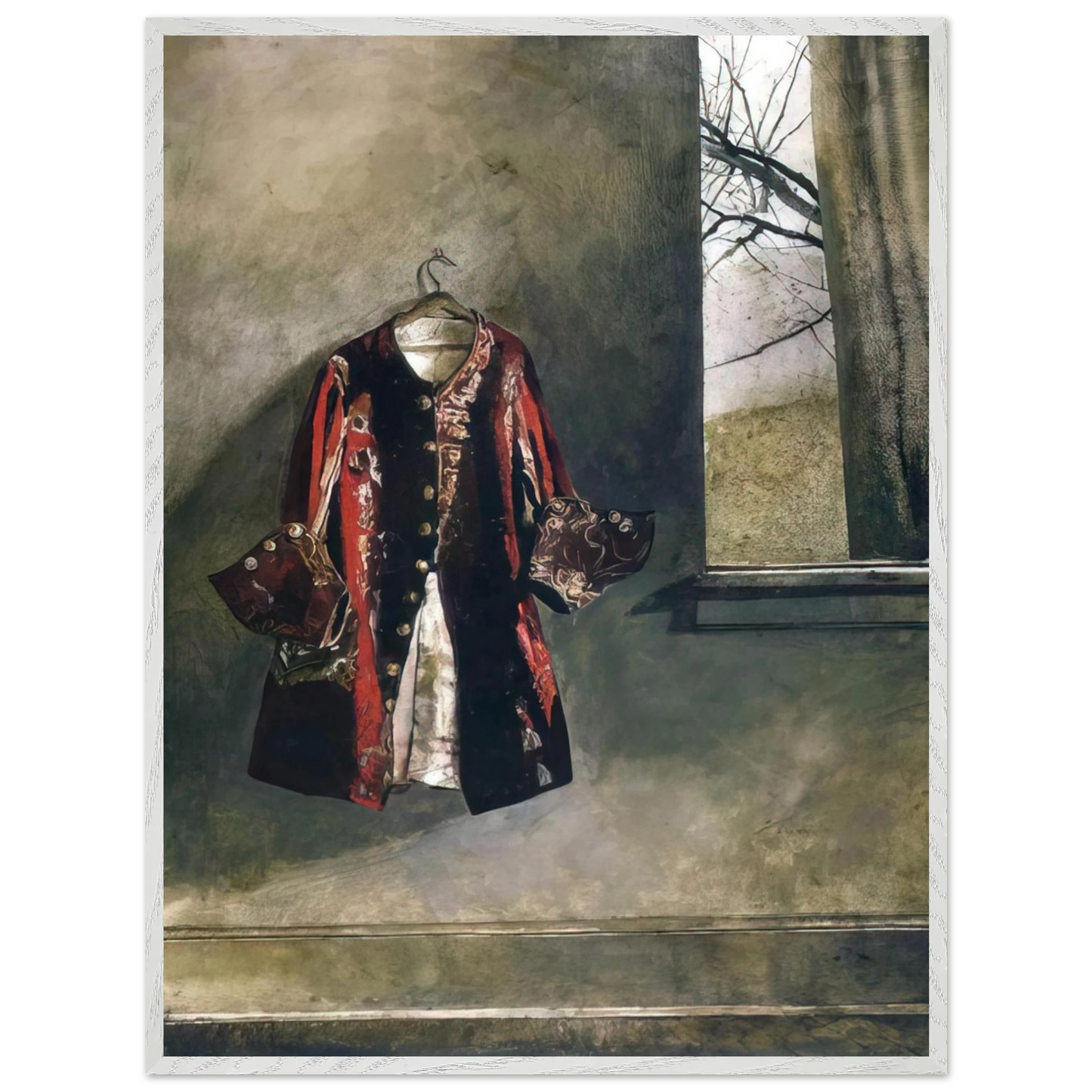 Andrew Wyeth - CURTAIN CALL Wall Art - 60x80 cm / 24x32 inches - Fine Art Poster - -