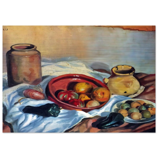 STILL LIFE - Salvador Dali Brushed Aluminum Print - 70x100 cm / 28x40 inches | Salvador Dali Aluminum Print | Salvador Dali Prints