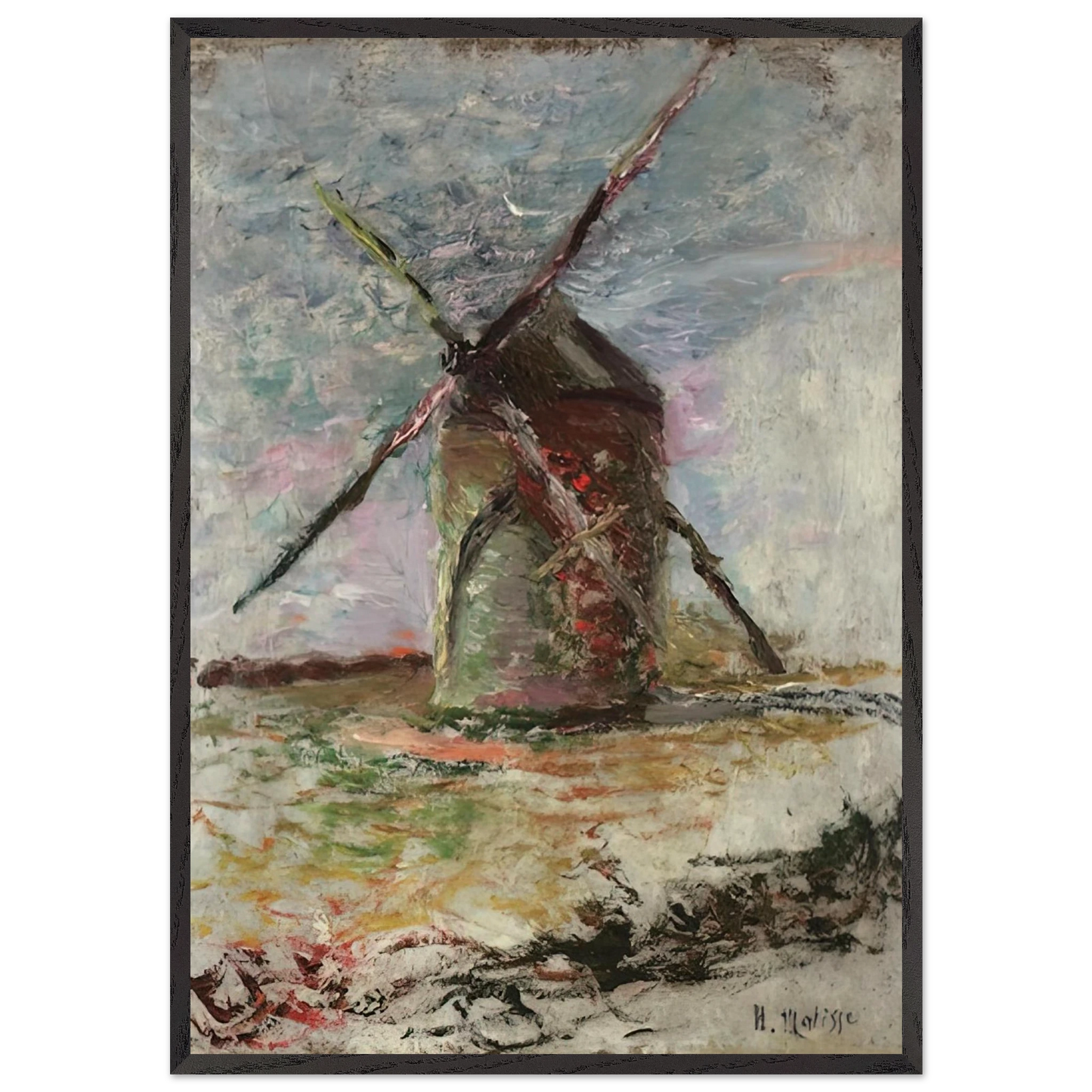 MOULIN 1897 - Henri Matisse Framed Art Print – Black Wooden Frame - Default Title - -Framed Art Print